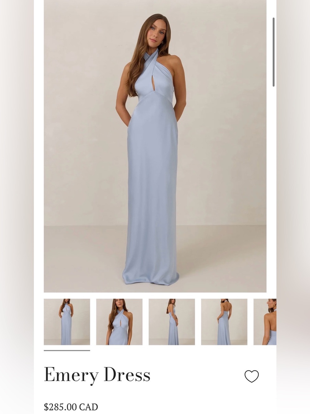 Park & Fifth Satin Maxi Dress
